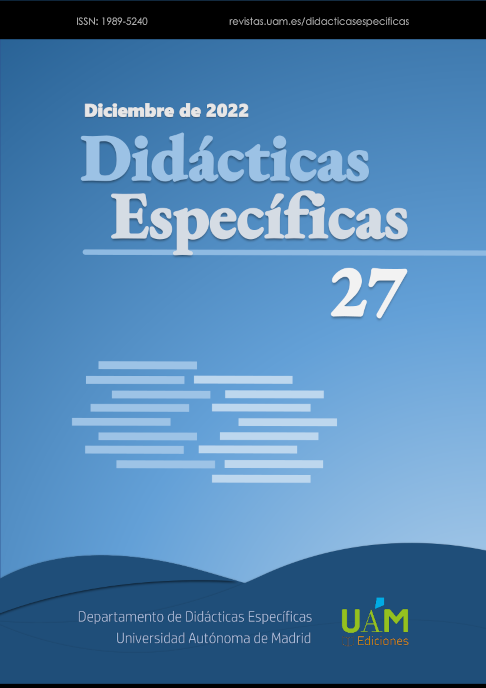 Portada del Número 27 de Didácticas Específicas