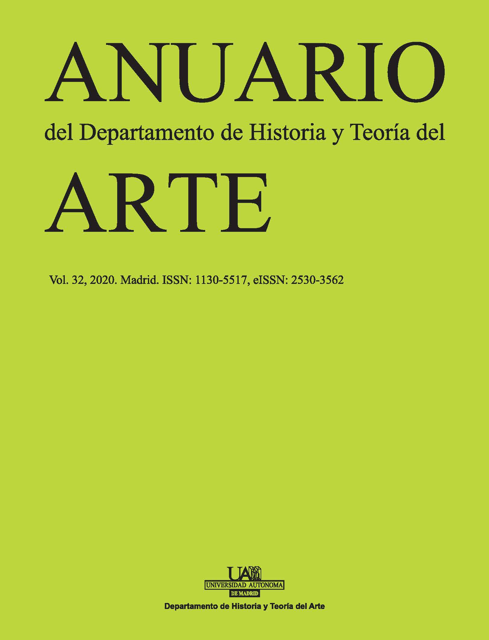 Portada del Volumen 32 del Anuario del Departamento de Historia y Teoría del Arte