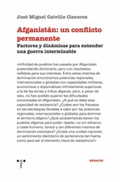 Portada del libro Afganistán: un conflicto permanente. Factores y dinámicas para entender una guerra interminable