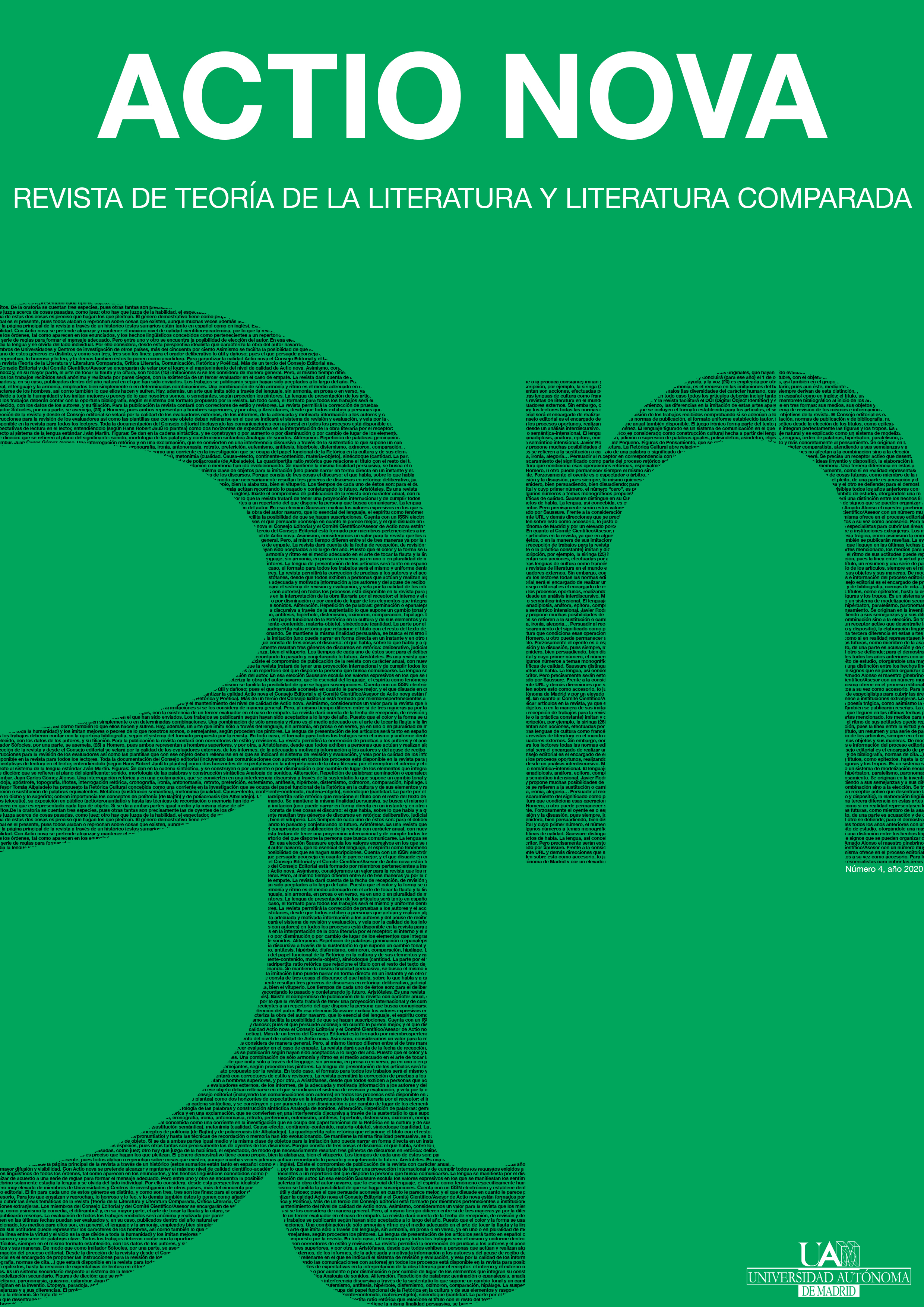 Portada del n´umero 4 de la revista Actio Nova