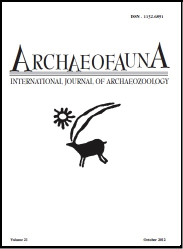 Portada del volumen 21 de ARCHAEOFAUNA