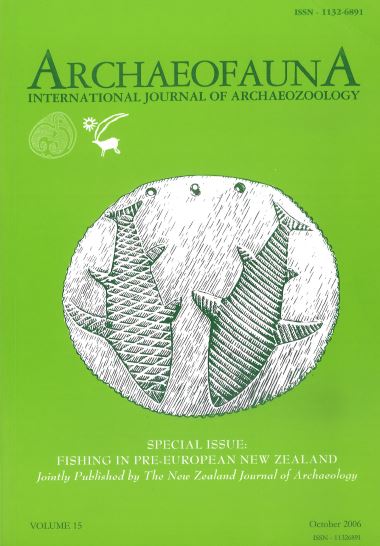 Portada del volumen 15 de ARCHAEOFAUNA