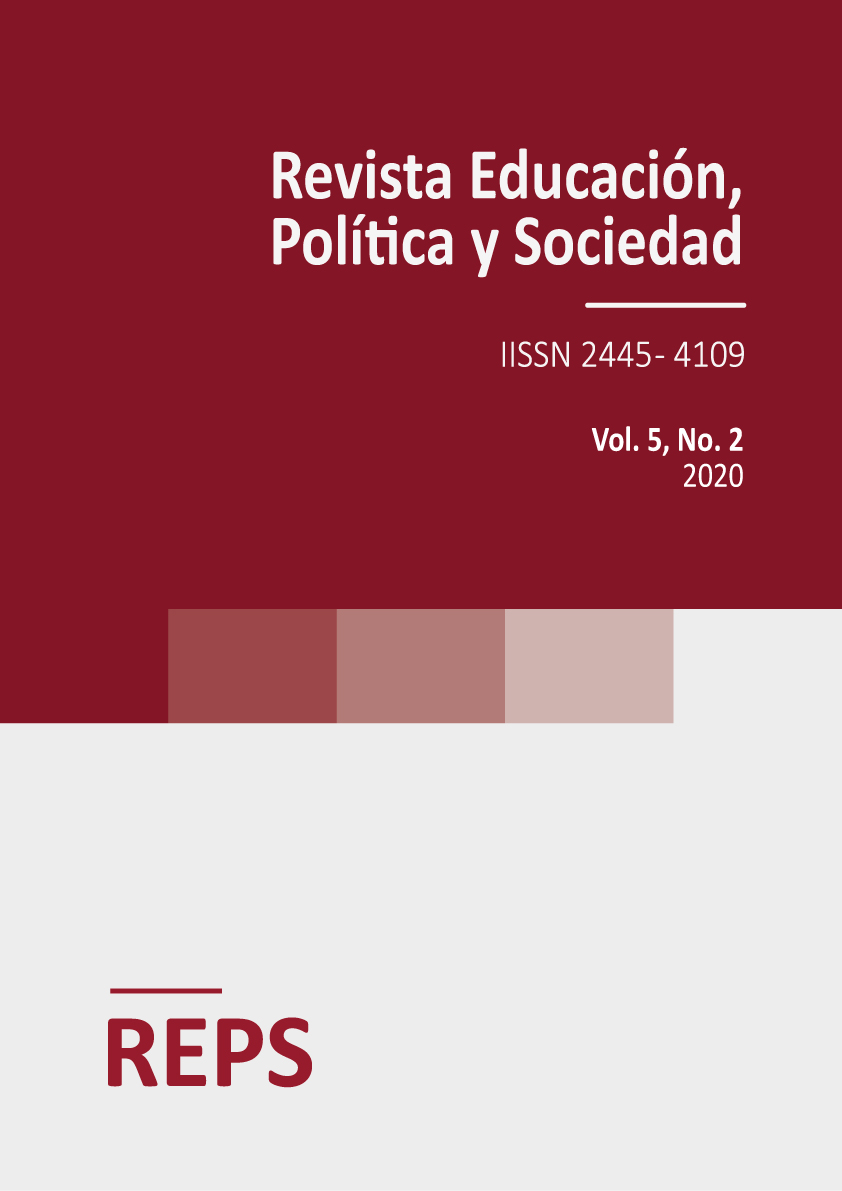 Portada del volumen 5 número 2 de la Revista de Educación, Política y Sociedad