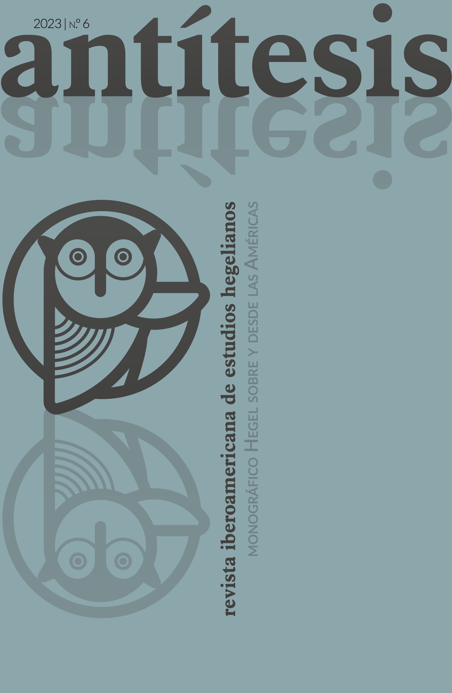 Portada del número 6 de la revista Antítesis