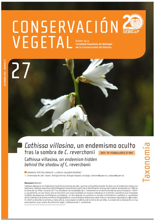 Portada del número 27 con una imagen de Cathissa villasina