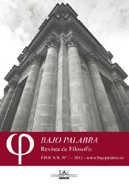 Portada del número 7 de Bajo Palabra