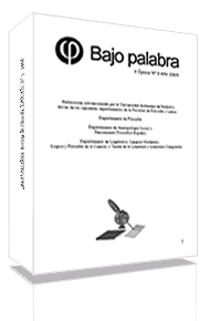 Portada del Número 0 de Bajo Palabra